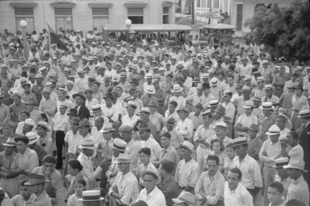 Yabucoa, Puerto Rico. At a strike meeting